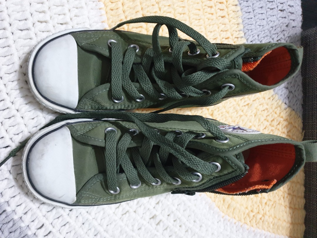 kids green converse
