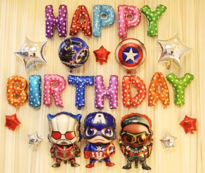 Marvel Avengers Birthday Party Decoration Balloon Set Design