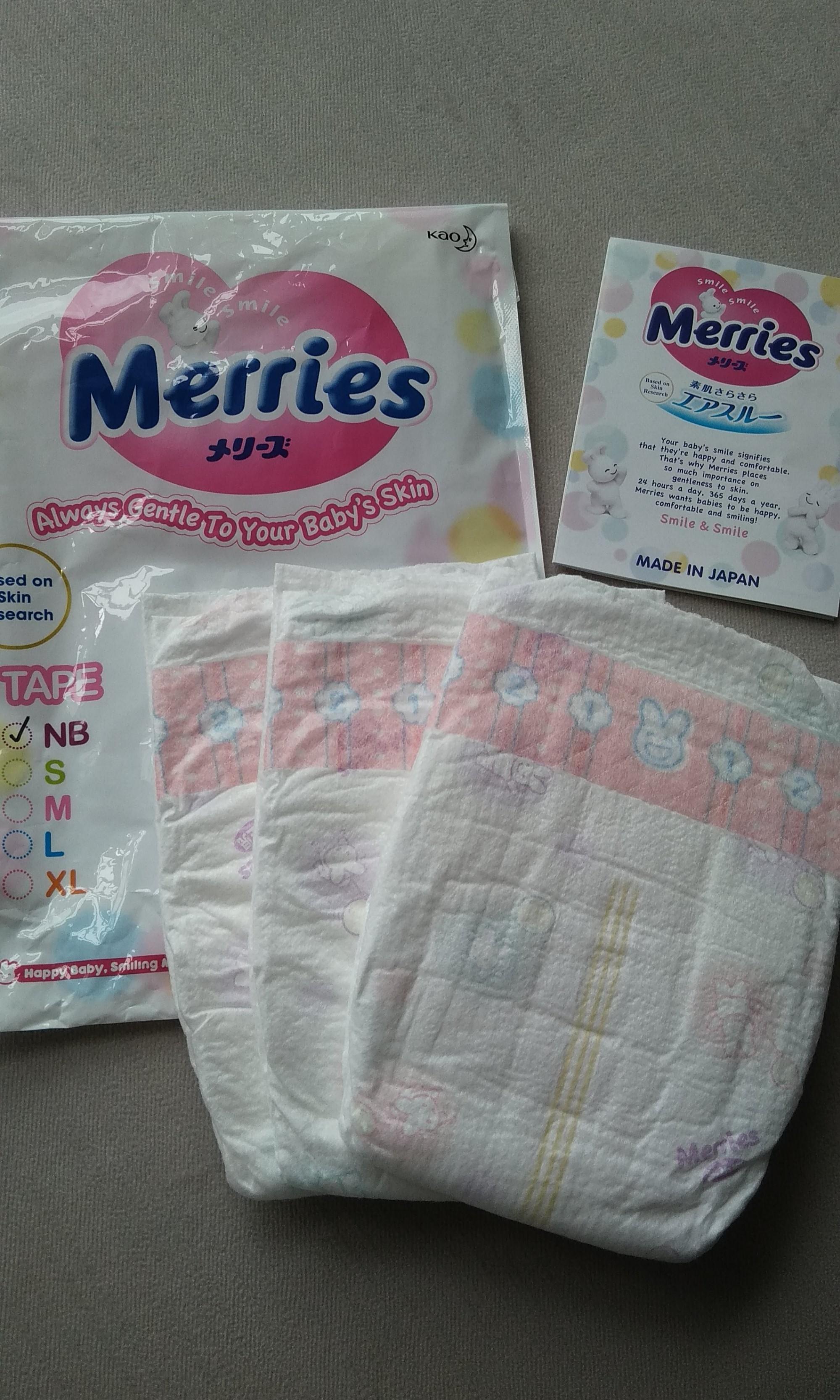 Merries newborn diapers sale