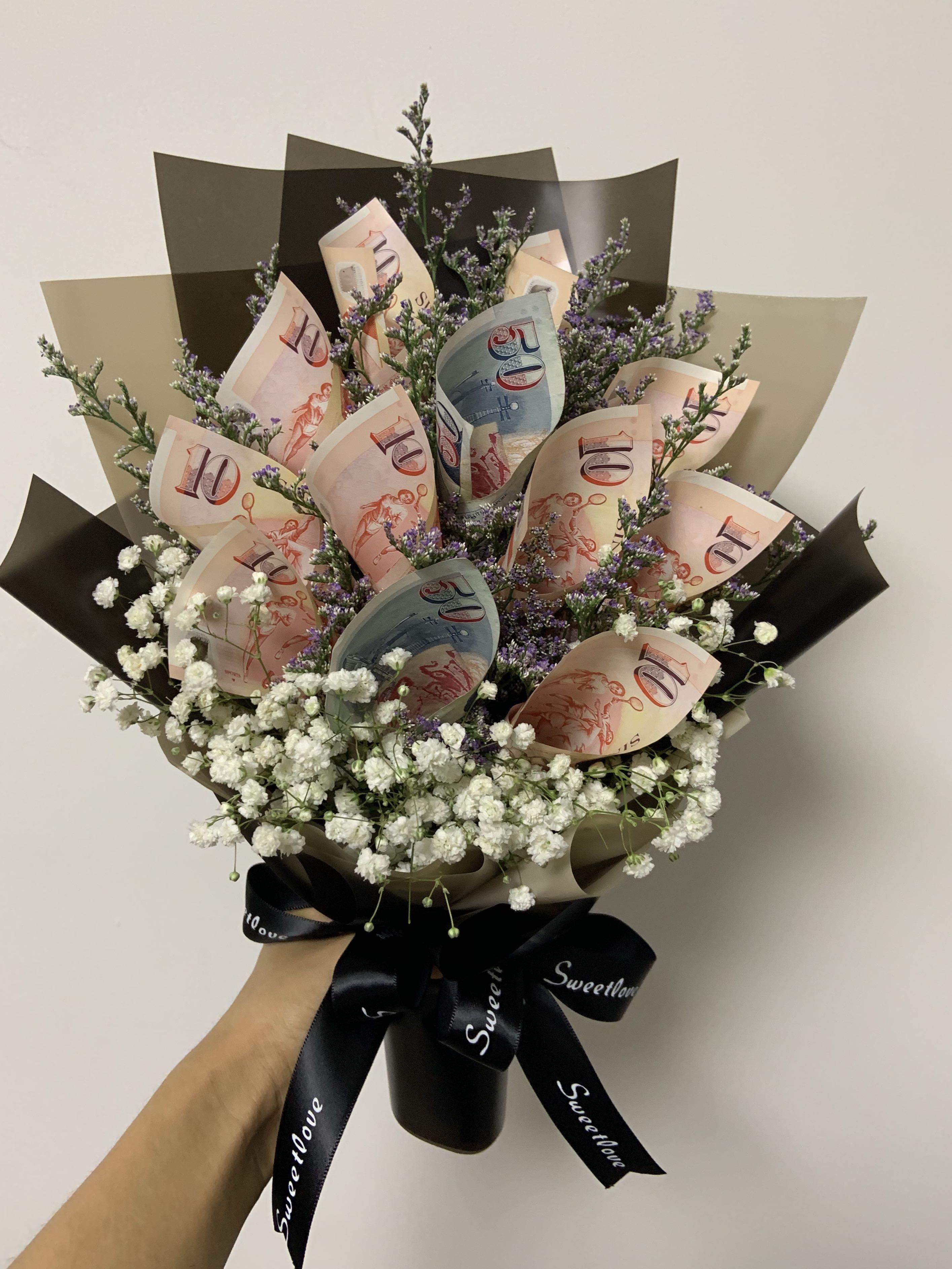 Money bouquet , Gardening, Flowers & Bouquets on Carousell