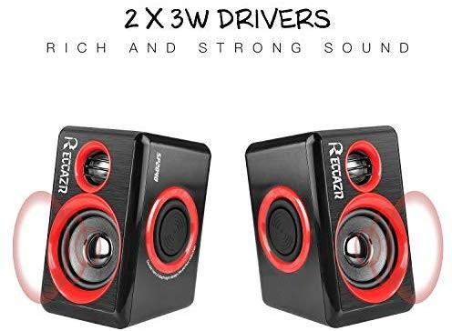 PC Computer Speakers, Reccazr SP2040 USB-Powered Multimedia Desktop ...