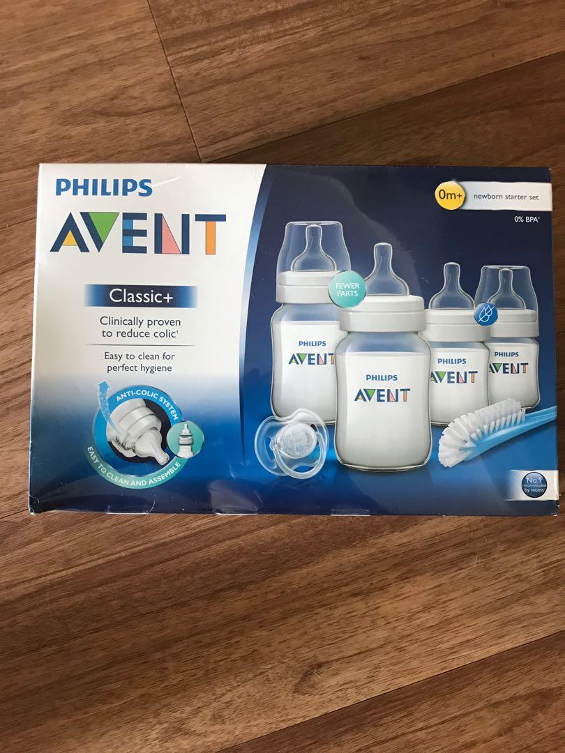 Philips Avent Classic Bottles & Brush Starter Kit Set, Babies & Kids
