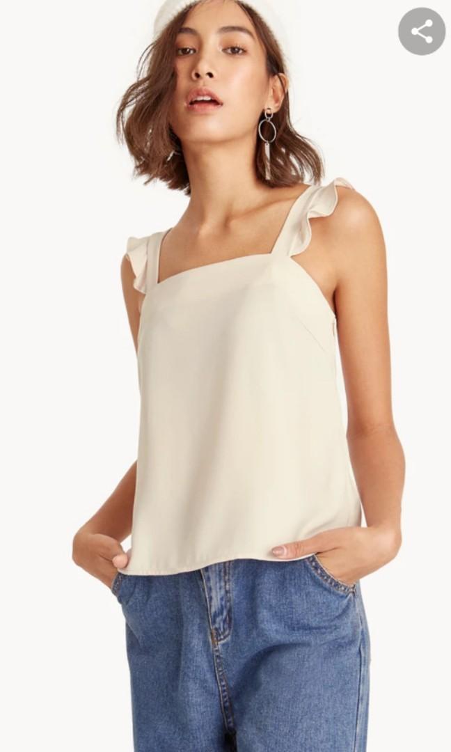 ruffle strap top