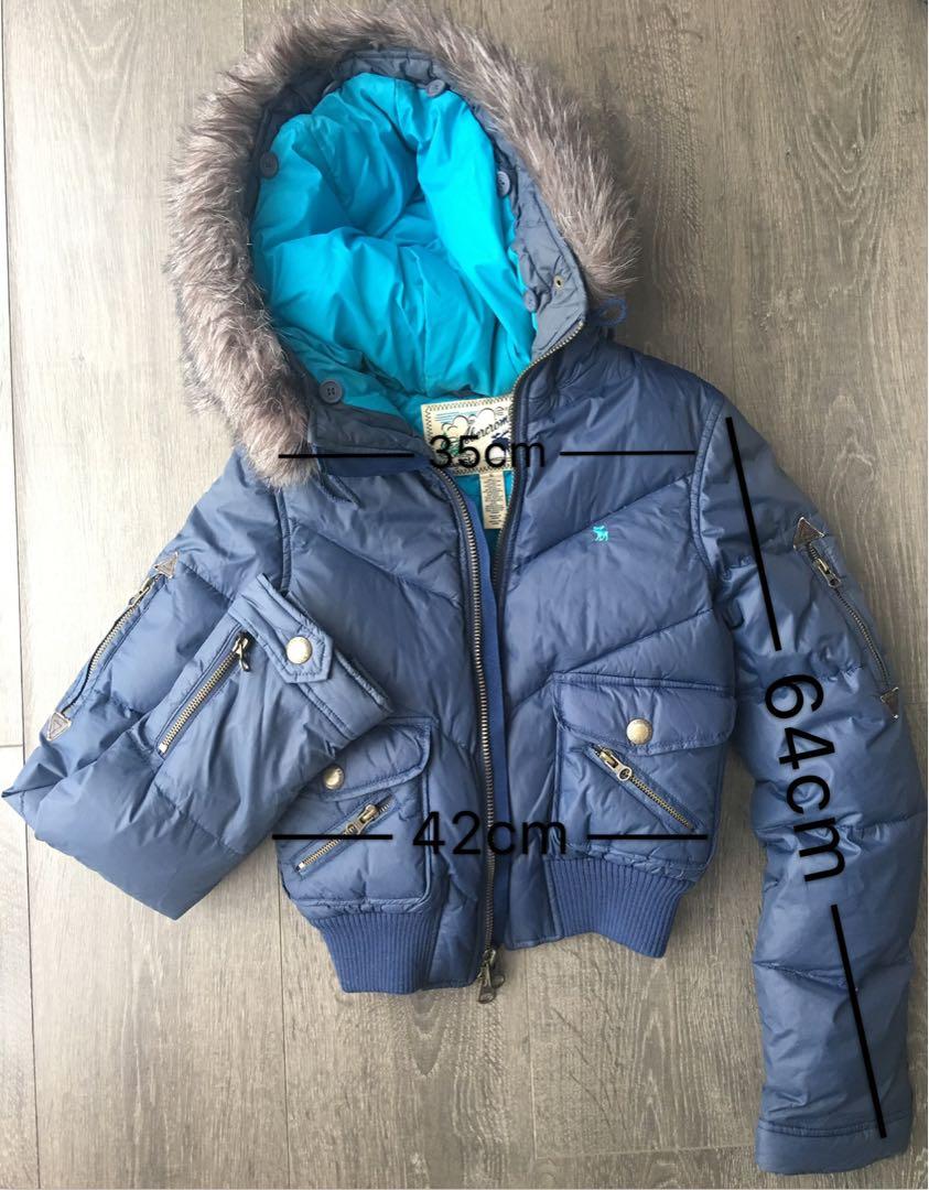Preloved Abercrombie blue winter ski jacket