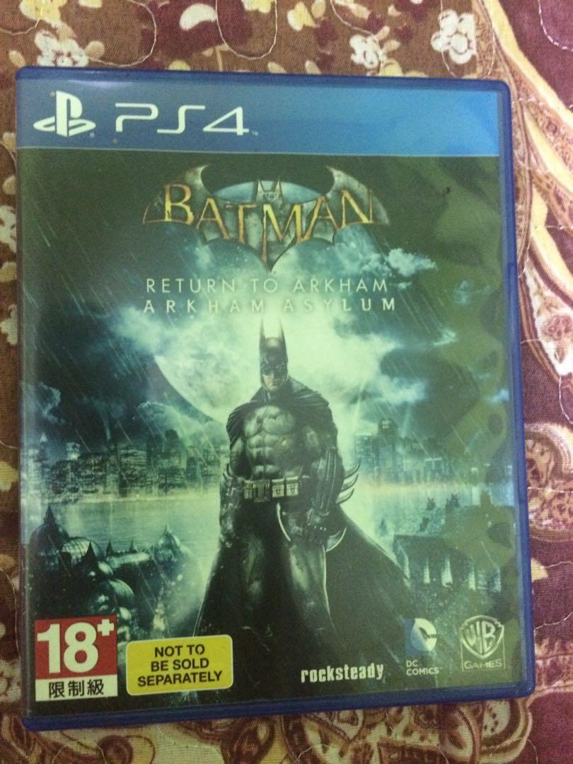 Ps4 Batman Arkham Asylum Video Gaming Video Games On Carousell