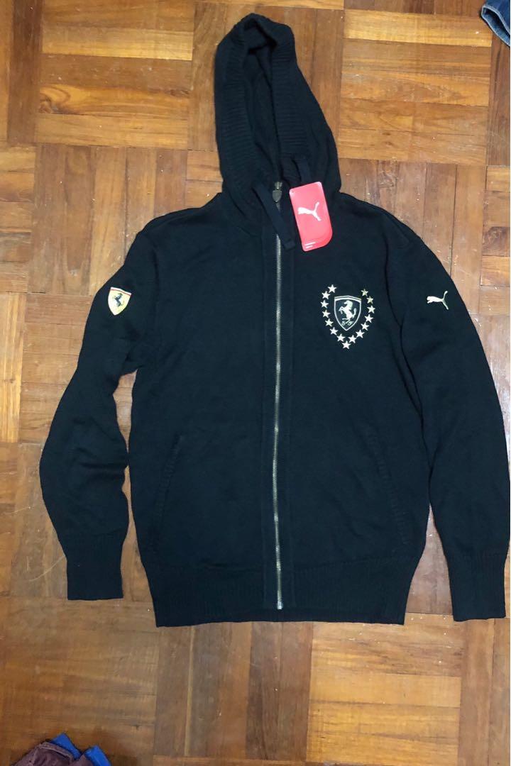 ferrari hoodie black