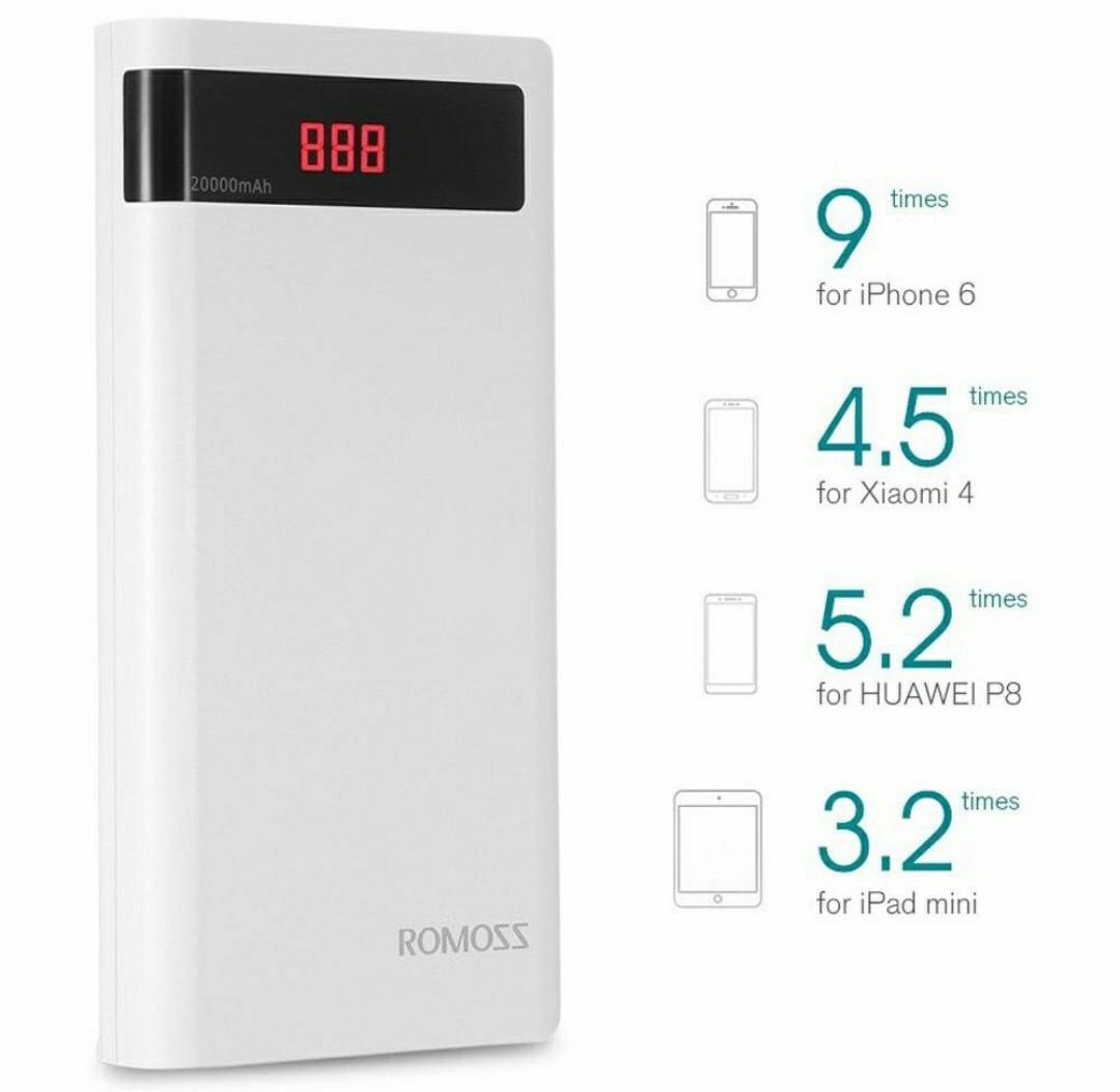 Romoss power bank (Category: Chargers) located in Manila. Submitted by jworks (Listing ID 237236676, Image 2). Description: Original power bank Limited stocks only.