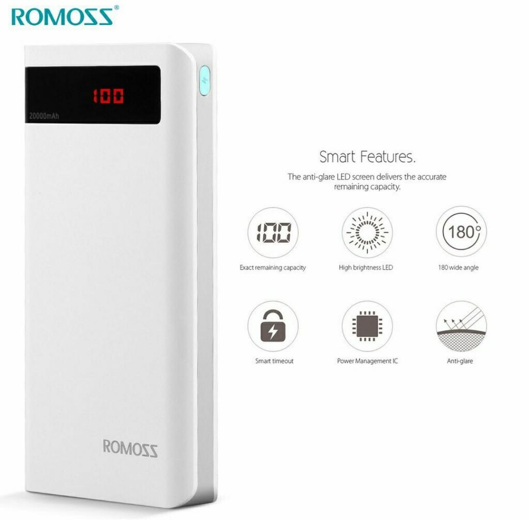 Romoss power bank (Category: Chargers) located in Manila. Submitted by jworks (Listing ID 237236676, Image 1). Description: Original power bank Limited stocks only.