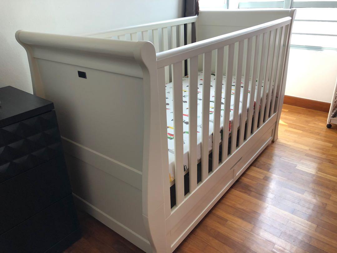 silver cross nostalgia sleigh cot bed