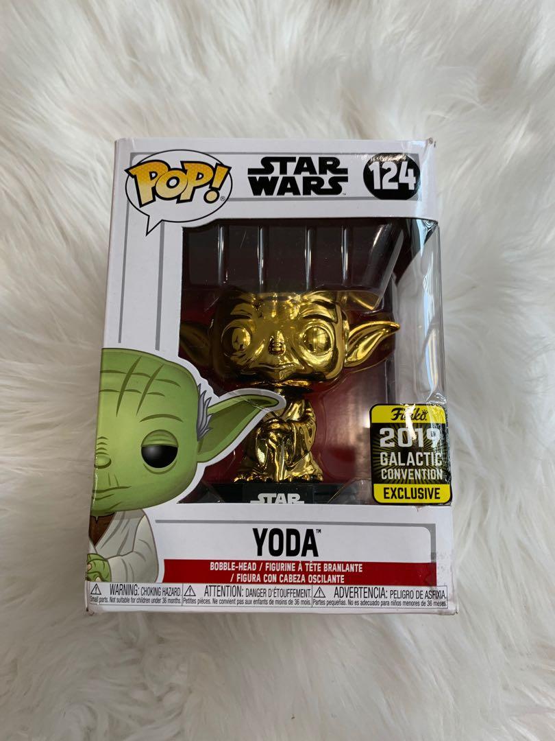 gold yoda funko pop