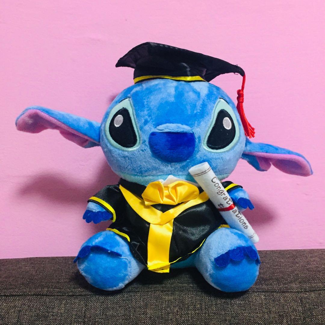 stitch graduation plush