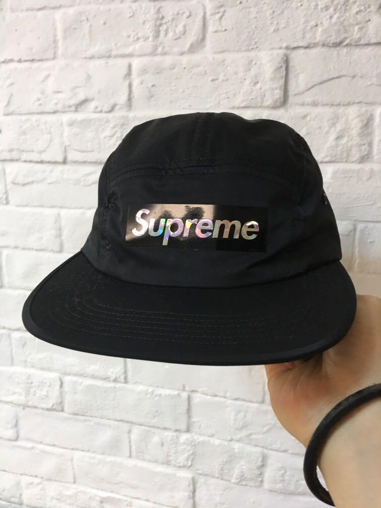 Holographic logo camp cap cheap
