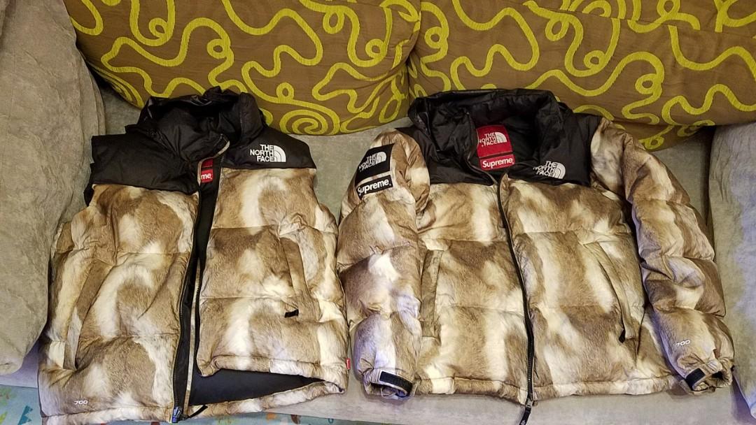 north face faux fur vest