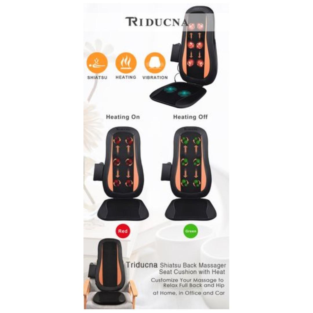 T353 Triducna Back Massager Chair Pad With Heat Massage