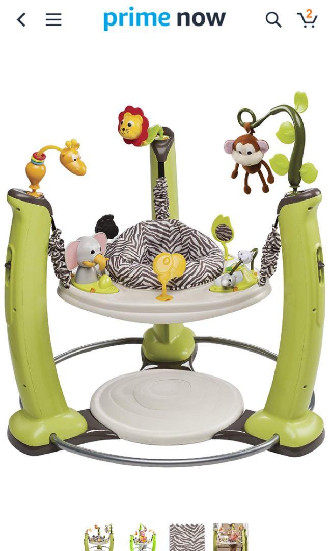 [Used] Evenflo ExerSaucer Jump and Learn Jumper, Jungle Quest, Babies