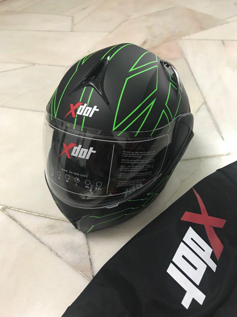 Xdot G1919 matte green helmet L Auto Accessories on Carousell