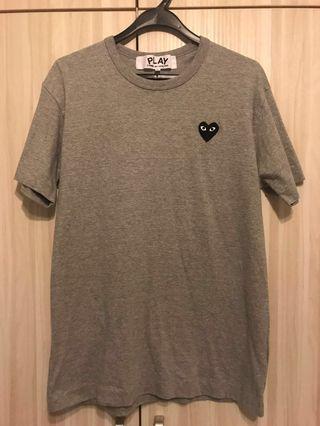 CDG Play Basic Logo Tee Grey