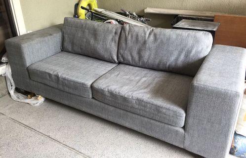 3 seater sofa with ottoman
