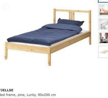 Ikea Single Bed Frame, mattress included. 