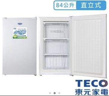 東元84公升直立式冷凍櫃