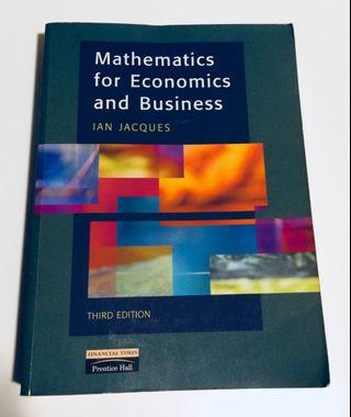 Mathematics for Economics & Business