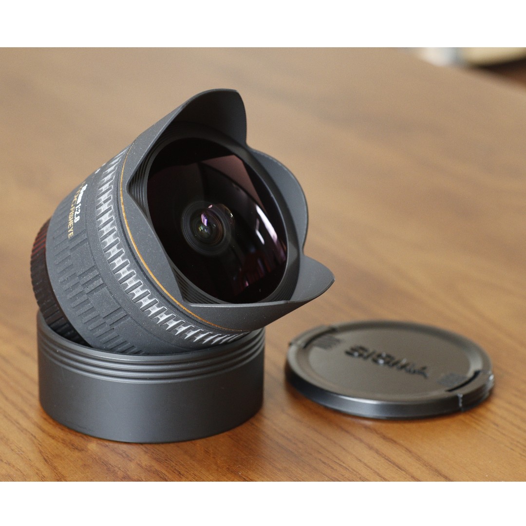 90%新Sigma 15mm F2.8 EX DG Fisheye (Canon EF Mount) 淨鏡頭