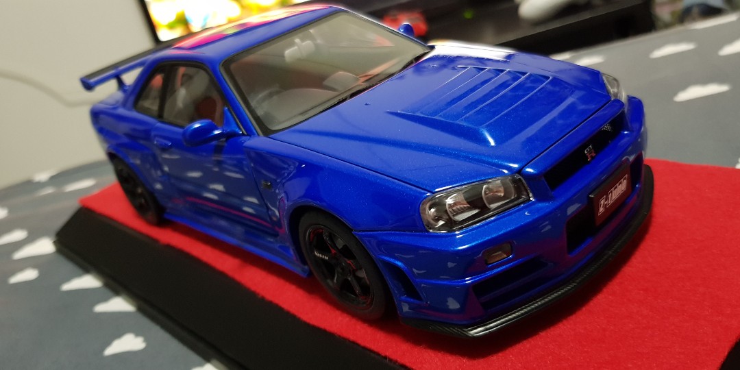 Autoart Nismo R34 Gtr Z Tune Bayside Blue Hobbies Toys Toys Games On Carousell