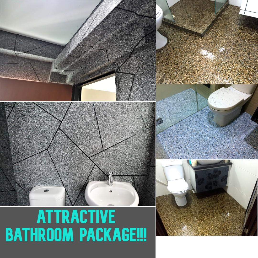 Bathroom Package Toilet Package Metallic Epoxy Epoxy Coating