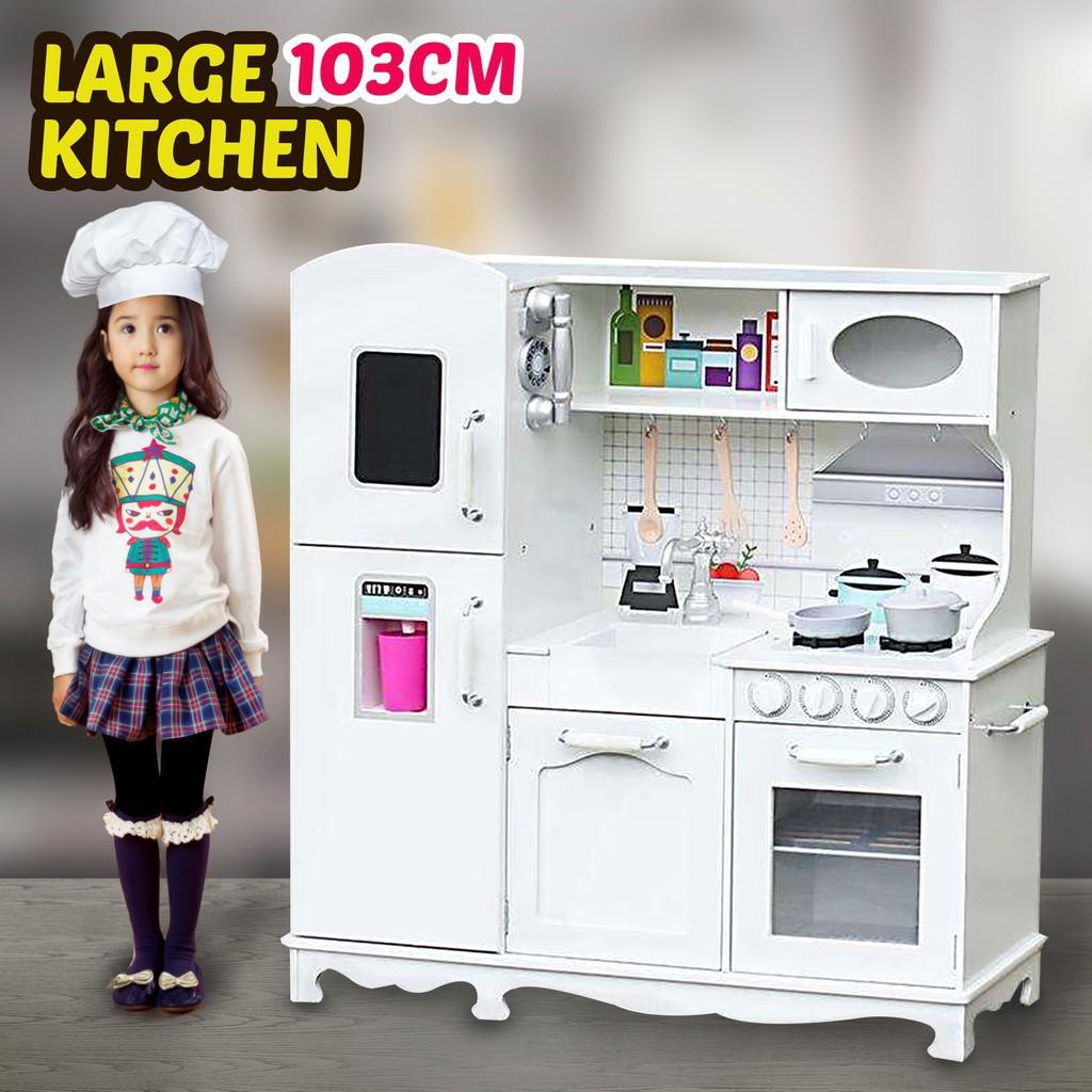 wooden kitchen set for preschool