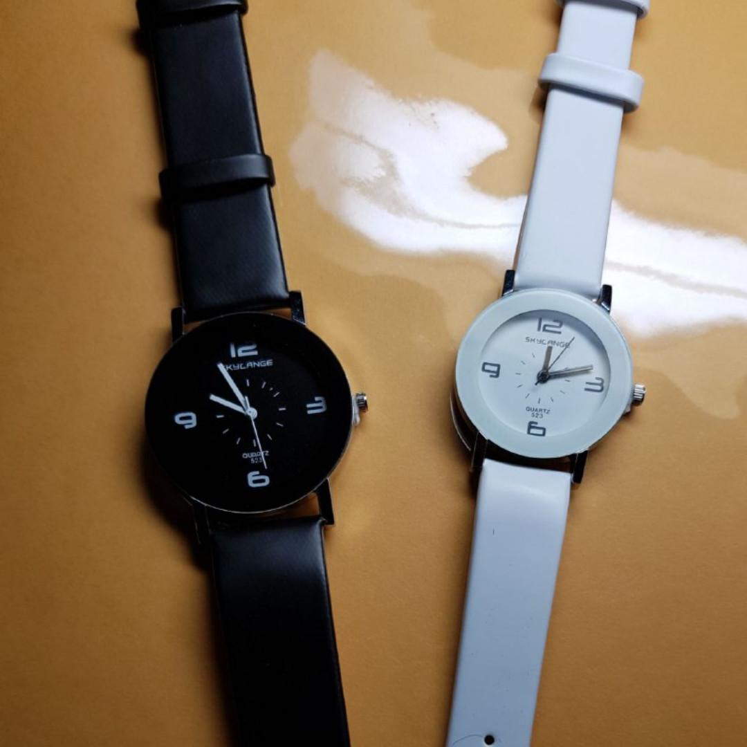BN Elegant Couples Watches Men s Black and Woman s white watch