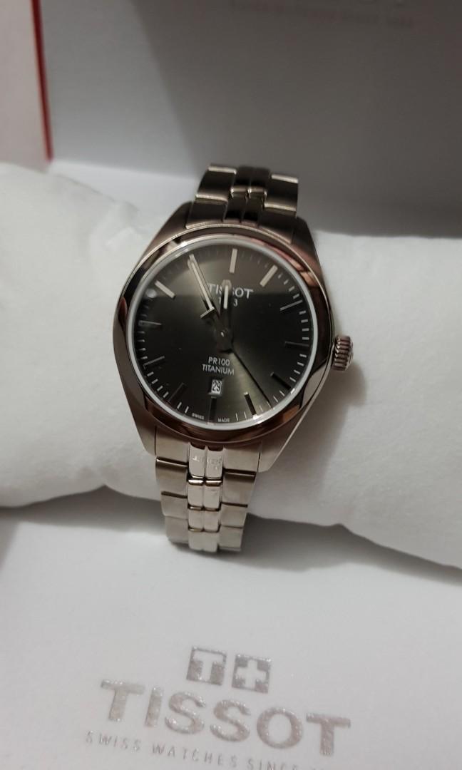 BNIB Tissot PR 100 Titanium Quartz Lady Women Watch