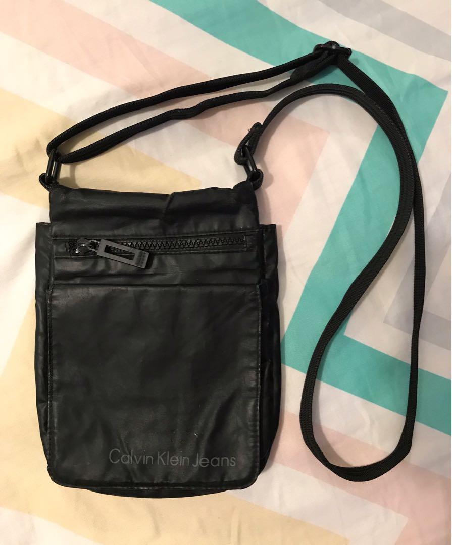 Calvin Klein Jeans Black Sling Bag Men S Fashion Bags Wallets