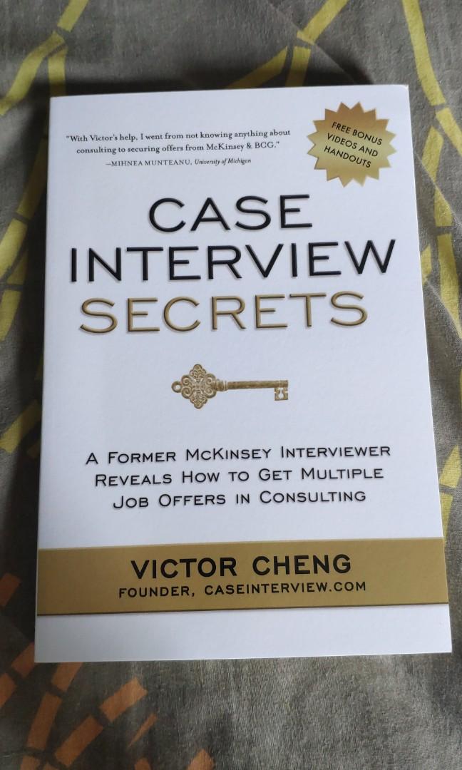 Case Interview Secrets Victor Cheng On Carousell