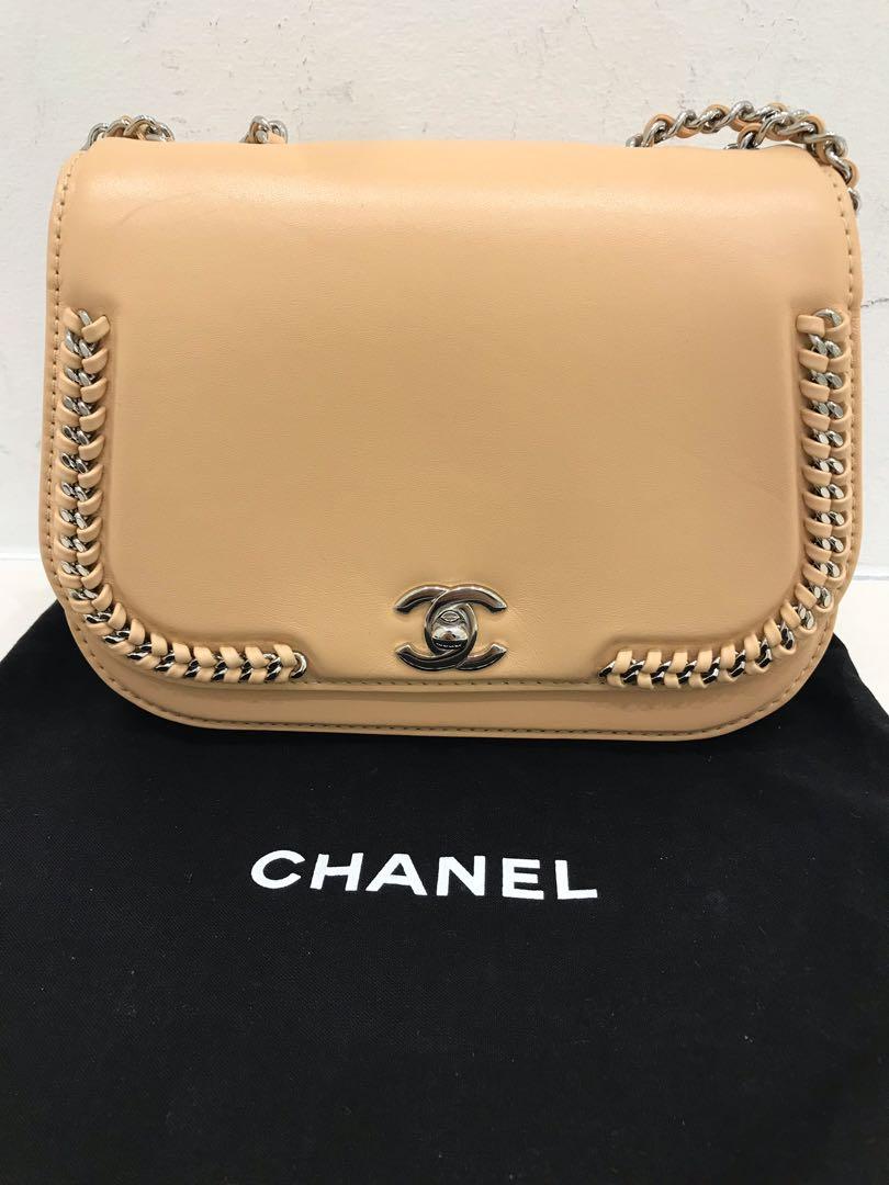Chanel braided chic flap bag deals
