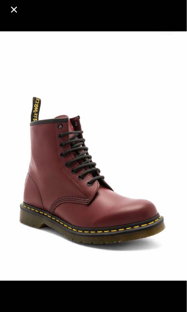 Cherry Red Dr Martens Boots Women s Fashion Footwear Boots on