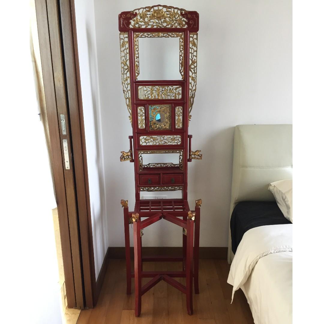 Chinese Antique Dressing Table Vintage Collectibles