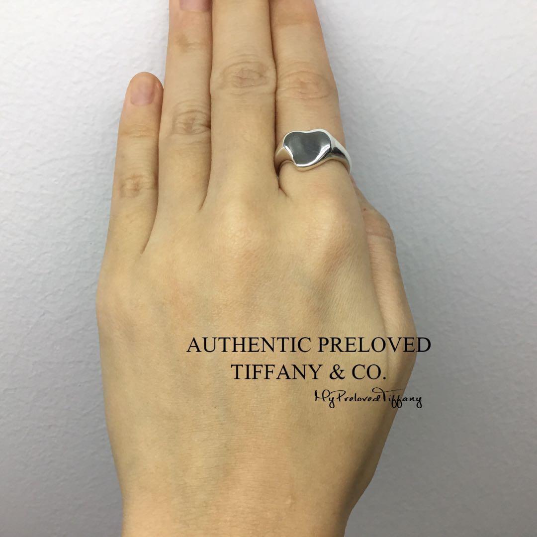 Elsa Peretti Full Heart Ring Silver 4.5 