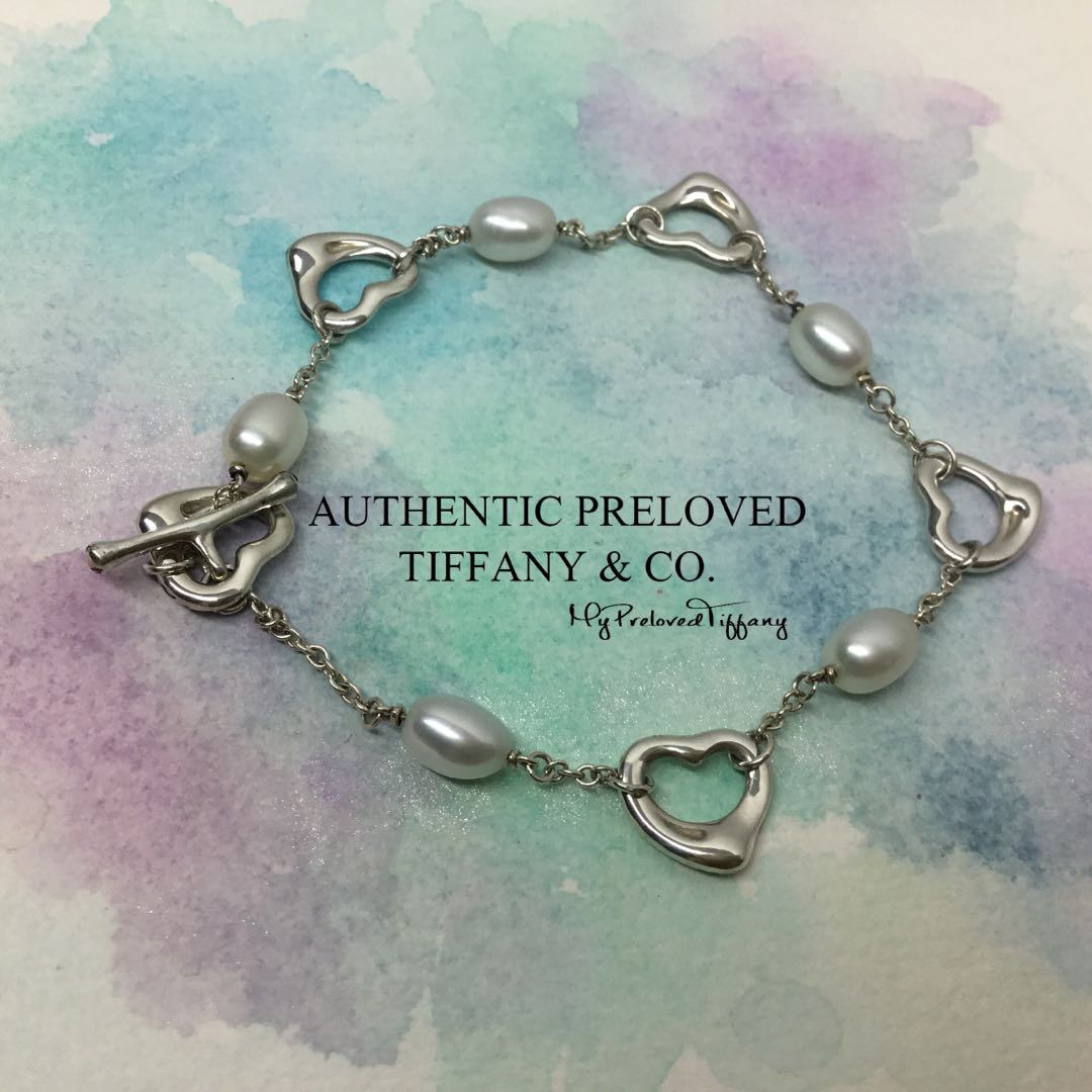 Elsa Peretti Open Heart Pearl Silver 