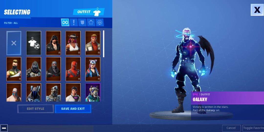 Fortnite Account With Galaxy And Twitch Prime S2 Video Gaming Gaming Accessories Game Gift Cards Accounts On Carousell