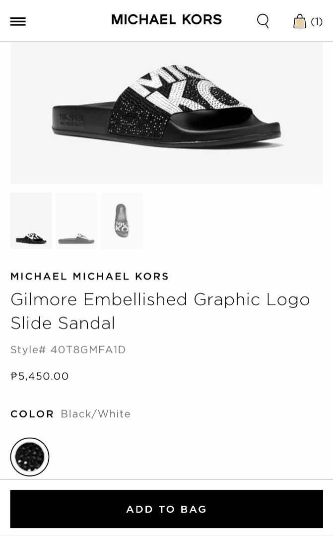 Gilmore graphic hotsell logo slide sandal