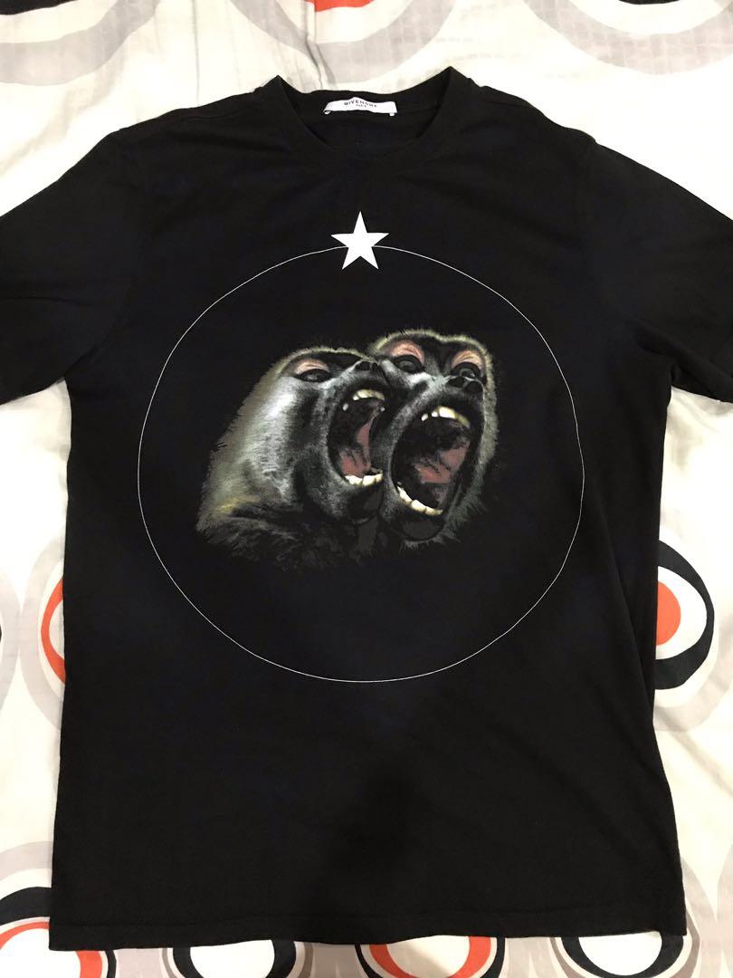 Givenchy Monkey Brothers Tee T Shirt Men s Fashion Tops Sets