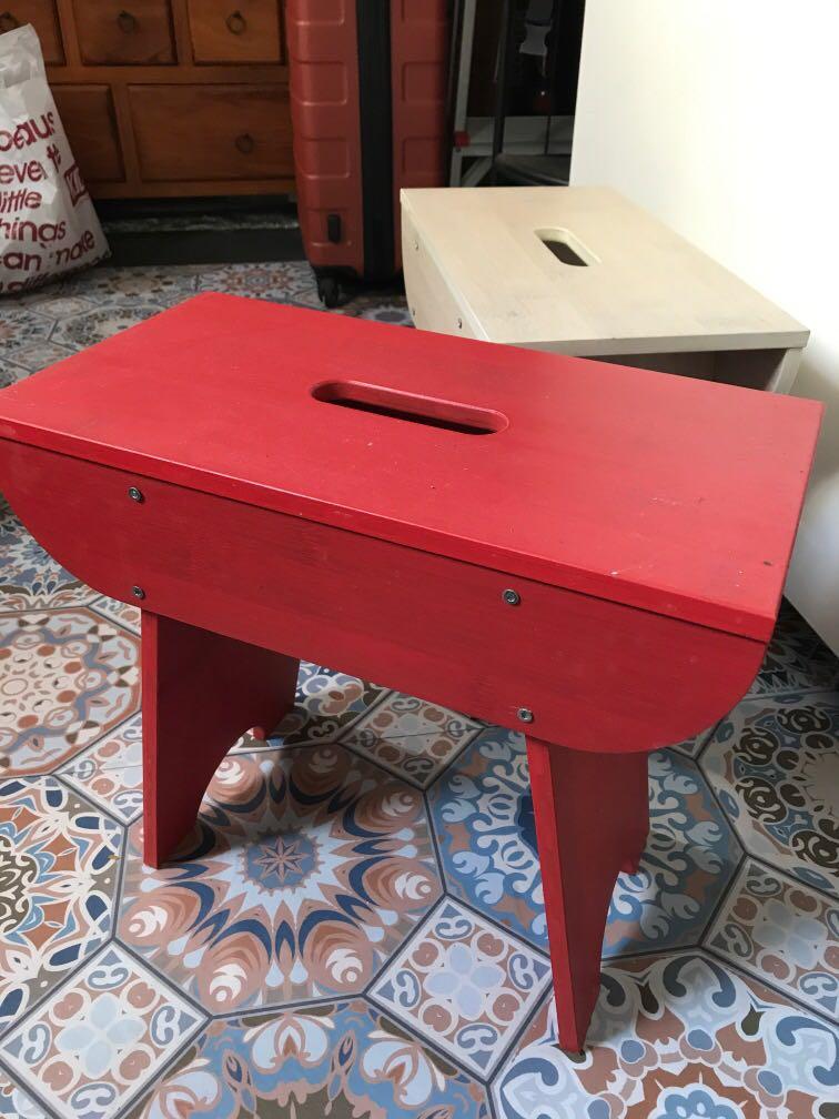 Ikea side Table / chair TRENDIG(40*21*36), Furniture & Home Living