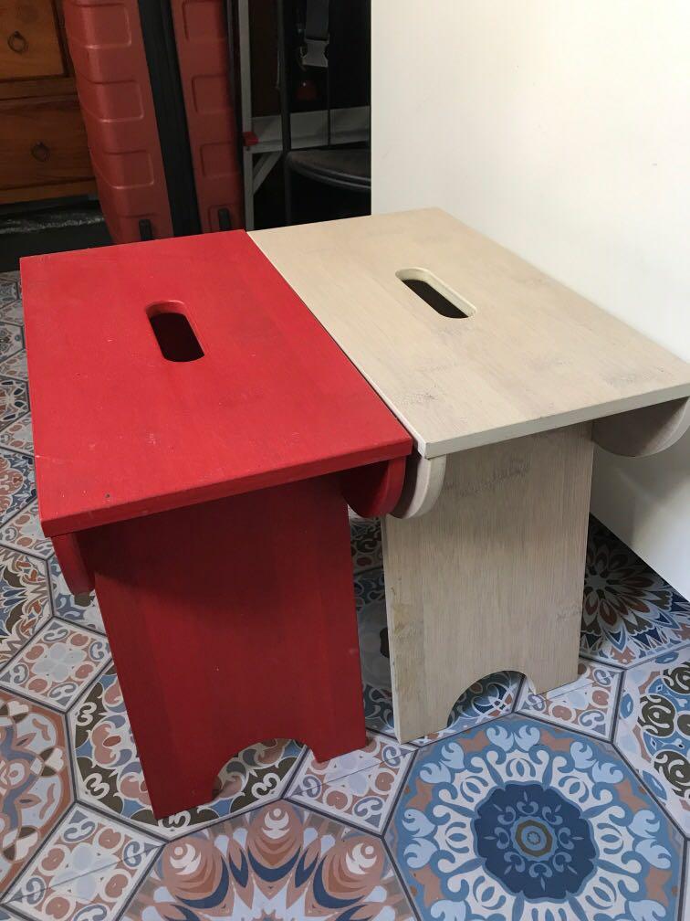 Ikea side Table / chair TRENDIG(40*21*36), Furniture & Home Living