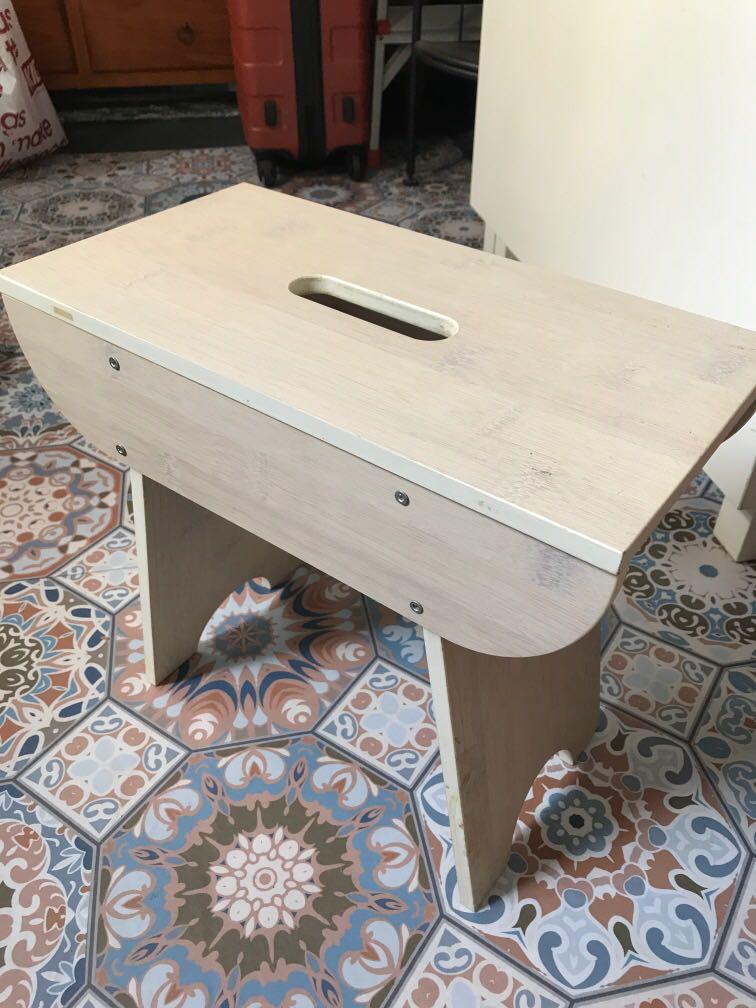 Ikea side Table / chair TRENDIG(40*21*36), Furniture & Home Living