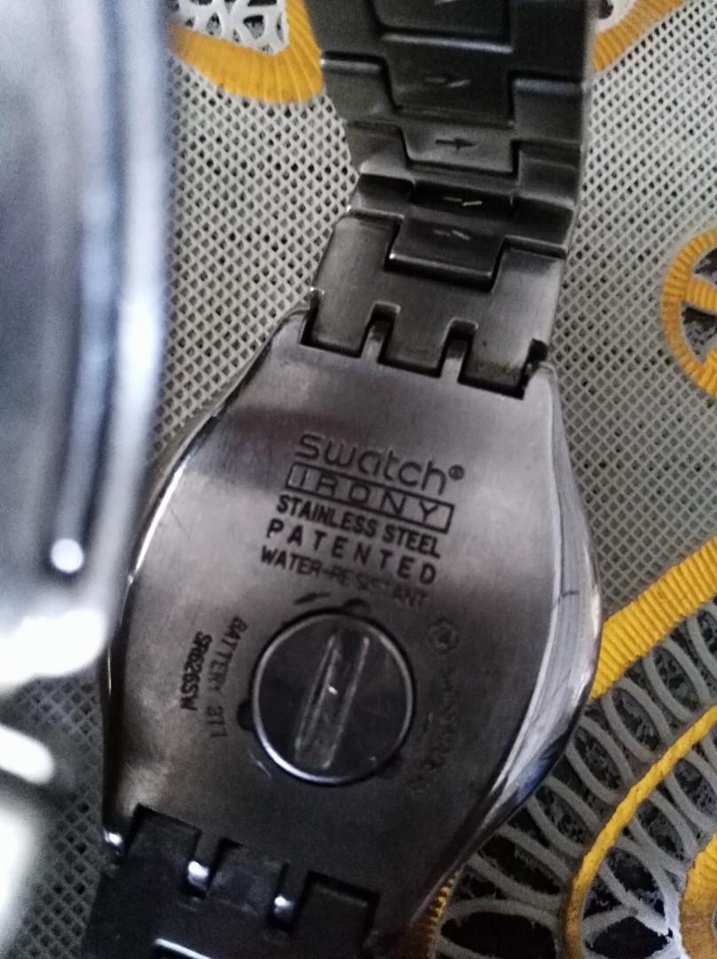 Harga jam tangan swatch irony aluminium patented Clearance