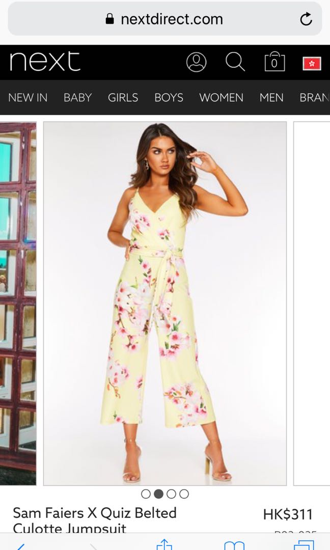 quiz yellow jumpsuit