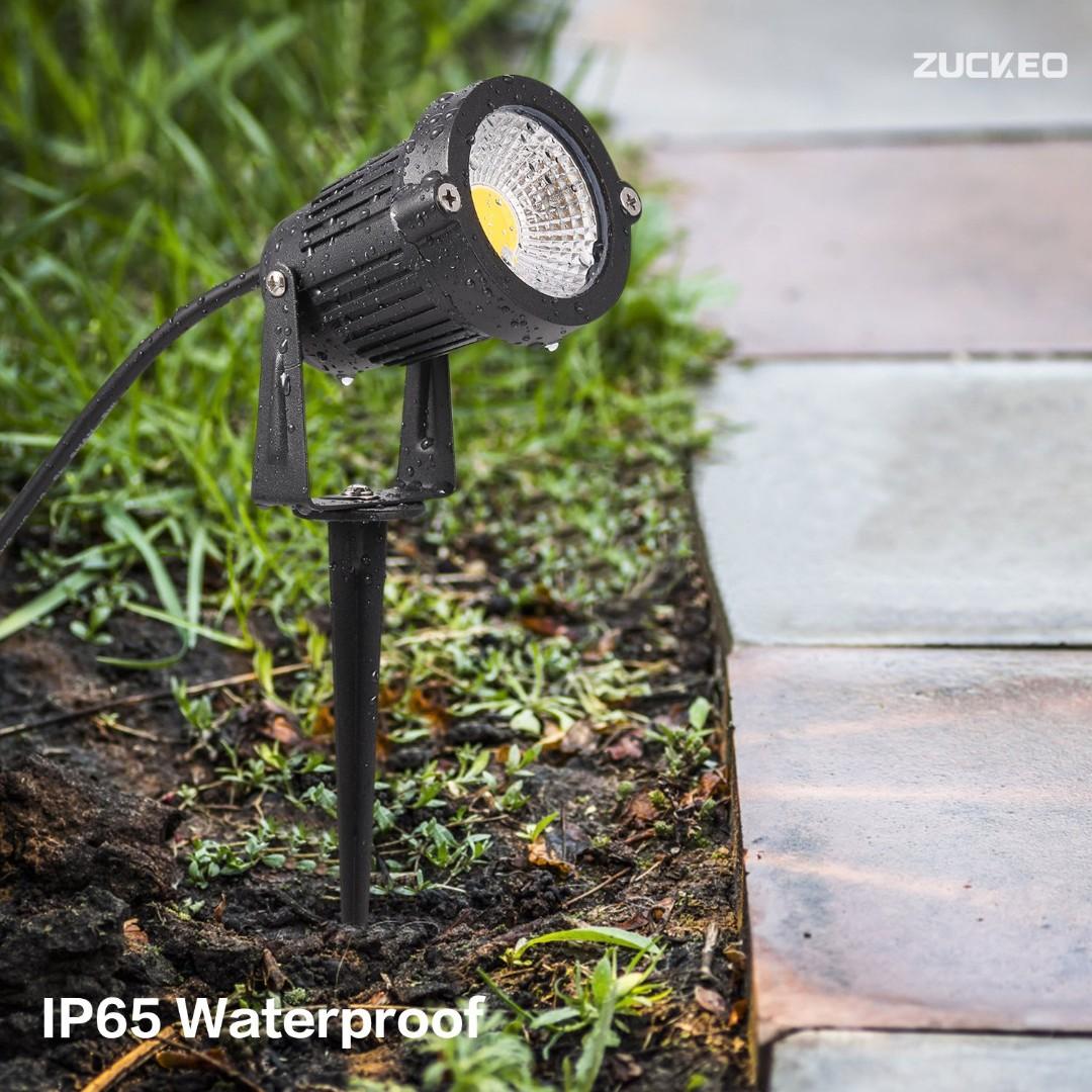 Zuckeo 5w led landscape lights 12v on sale 24v garden lights waterproof warm white walls