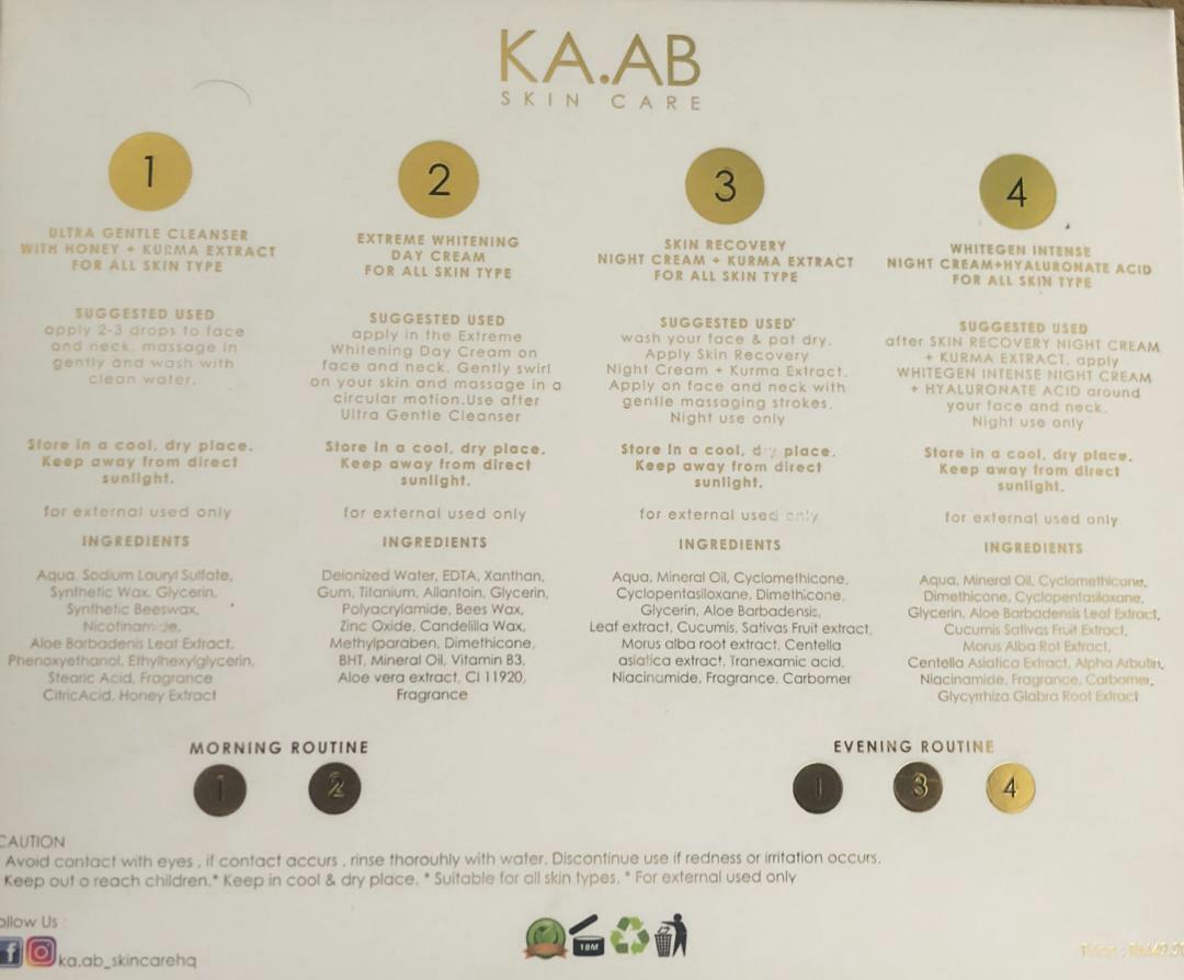 Kaab Skincare Health Beauty Skin Bath Body On Carousell
