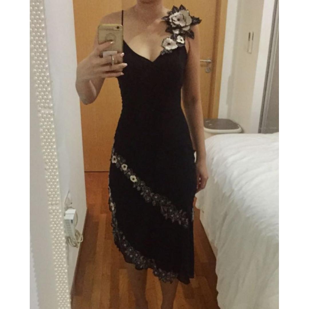 karen millen black cocktail dress