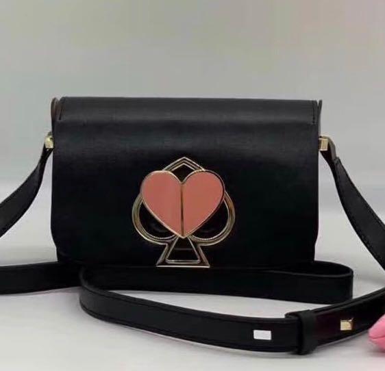 Kate Spade Black Nicola Twistlock Small Shoulder Bag